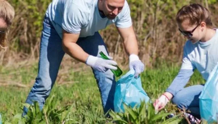 Group litter picking